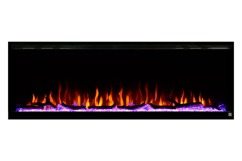Image of Touchstone Sideline Elite 60" Built-In Recessed Flush Mount Electric Fireplace - 80037 - Electric Fireplaces Depot