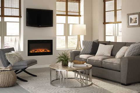 Image of Touchstone Sideline 36 inch Built-in Electric Fireplace - Heater - 80014 - Electric Fireplaces Depot