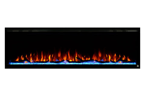 Image of Touchstone Sideline Elite 72" Built-In Recessed Flush Mount Electric Fireplace - 80038 - Electric Fireplaces Depot