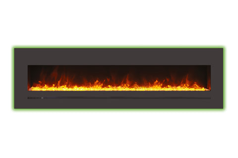 Image of Sierra Flame 78 inch Wall Mount Linear Electric Fireplace - Heater - Electric Fireplaces Depot