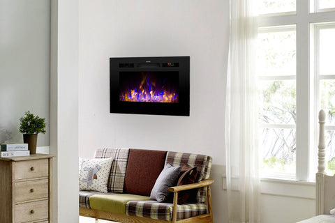 Image of Touchstone Sideline 28 inch Built-in Electric Fireplace - Heater - 80028 - Electric Fireplaces Depot
