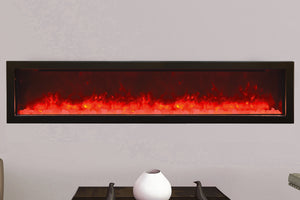 Amantii Panorama 72 inch Slim Built-in Indoor & Outdoor Electric Fireplace - Heater - BI-72-SLIM-OD - Electric Fireplaces Depot
