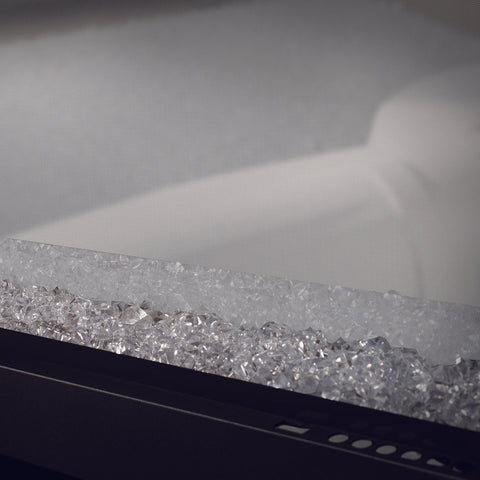 Image of Napoleon Clearion Elite 50 in See Through Built in Electric Fireplace Stainless Steel - NEFBD50HE- NEFBD50HE-SS-TRIM