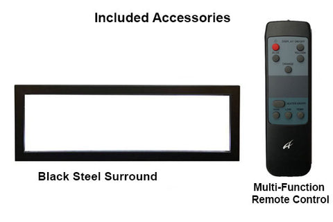Image of Amantii Panorama 88-in Deep Tall Built-in Indoor & Outdoor Electric Fireplace - Heater - BI-88-DEEP-XT - Electric Fireplaces Depot