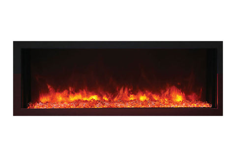 Image of Remii 45 Inch Extra Slim Built-In Indoor Outdoor Electric Fireplace | Heater | 102745-XS | Electric Fireplaces Depot