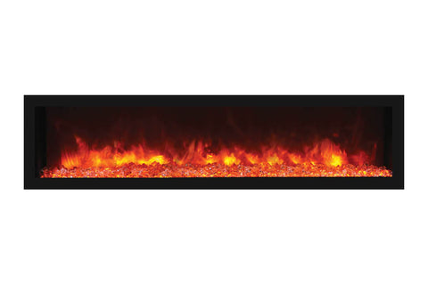 Image of Remii 65 inch Extra Deep Built-In Indoor Outdoor Electric Fireplace | Heater | 102765-DE | Electric Fireplaces Depot