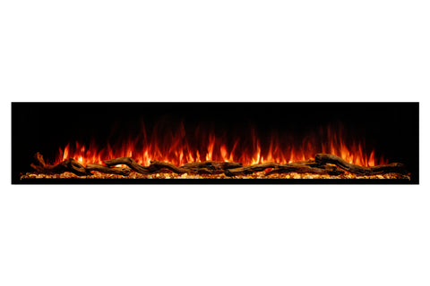 Image of Returned Modern Flames Landscape Pro Multi 96-inch 3-Sided / 2-Sided Built In Electric Fireplace | LPM-9616-OB