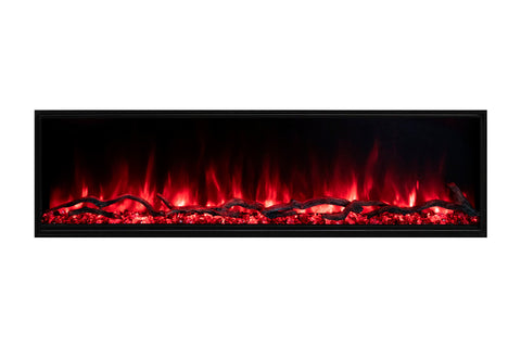 Image of Modern Flames Landscape Pro Slim 80-inch Built In Wall Mount Linear Electric Fireplace | LPS-8014 | Electric Fireplaces Depot