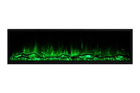 Image of Modern Flames Landscape Pro Slim 56-inch Built In Wall Mount Linear Electric Fireplace | LPS-5614 | Electric Fireplaces Depot