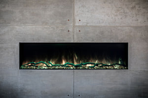 Modern Flames Landscape Pro Slim 68-inch Built In Wall Mount Linear Electric Fireplace | LPS-6814 | Electric Fireplaces Depot