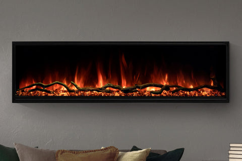 Image of Modern Flames Landscape Pro Slim 68-inch Built In Wall Mount Linear Electric Fireplace | LPS-6814 | Electric Fireplaces Depot