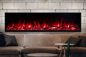 Modern Flames Landscape Pro Slim 80-inch Built In Wall Mount Linear Electric Fireplace | LPS-8014 | Electric Fireplaces Depot