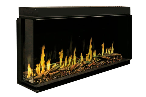 Image of Modern Flames Orion Multi-Sided 76-inch Heliovision Virtual Smart Built In Electric Fireplace - OR76-MULTI