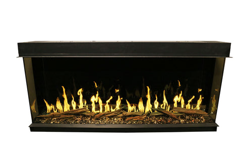 Image of Modern Flames Orion Multi-Sided 100-inch Heliovision Virtual Smart Built In Electric Fireplace - OR100-MULTI