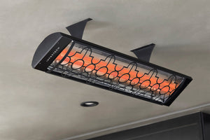 Infratech Motif Mediterranean Double Element Decorative Fascia Kit in Black Finish | BL3D39 BL3D61