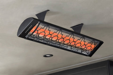 Image of Infratech Motif Mediterranean Double Element Decorative Fascia Kit in Black Finish | BL3D39 BL3D61