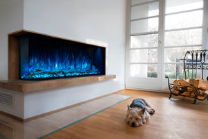 Modern Flames Landscape Pro Multi 56-inch 3 Sided and 2 Sided Built In Wall Mount Linear Electric Fireplace | LPM-5616 | Electric Fireplaces Depot