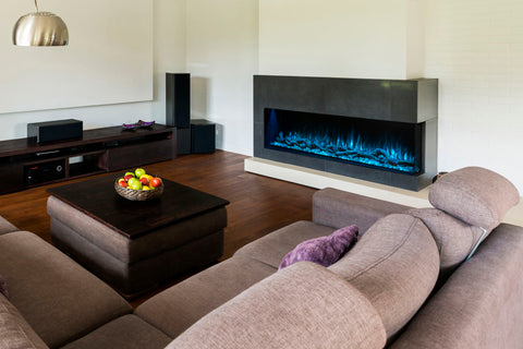 Image of Modern Flames Landscape Pro Multi 80-inch 3 Sided and 2 Sided Built In Wall Mount Linear Electric Fireplace | LPM-8016 | Electric Fireplaces Depot