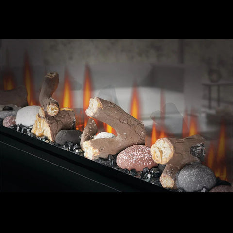Image of Napoleon Clearion 50 inch See Through Built in Electric Fireplace - Heater - NEFBD50HE - NEFBD50H - Electric Fireplaces Depot