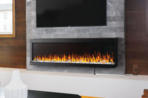 Napoleon Trivista Pictura 50 in 3-Sided Wall Mount Electric Fireplace | Surface Mount Electric Fireplace | NEFL50H-3SV