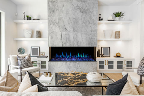 Image of Modern Flames Orion Multi-Sided 52-inch Heliovision Virtual Smart Built In Electric Fireplace - OR52-MULTI