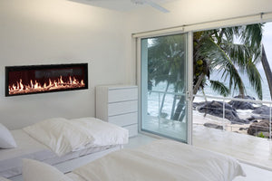 Modern Flames Orion Slim 60 Inch Heliovision Virtual Recessed Wall Mount Electric Fireplace - OR60-SLIM