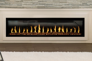 Modern Flames Orion Slim 76 Inch Heliovision Virtual Recessed Wall Mount Electric Fireplace - OR76-SLIM