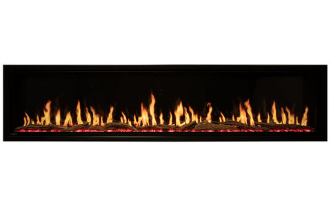 Image of Modern Flames Orion Slim 76 Inch Heliovision Virtual Recessed Wall Mount Electric Fireplace - OR76-SLIM