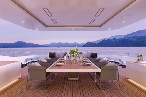 Image of Bromic Platinum Marine Smart-Heat 3400 Watt 208V Infrared Patio Heater White | 50 in Electric Radiant Heater | BH0320026