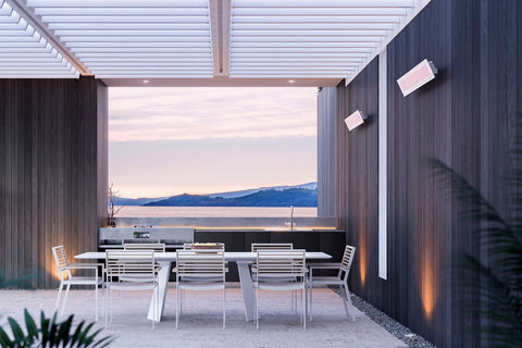 Image of Bromic Platinum Marine Smart-Heat 2300 Watt Outdoor Electric Patio Heater White | Platinum 33 in Electric Radiant Heater | BH0320017