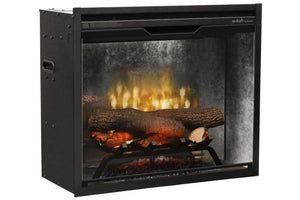 Dimplex Revillusion 24 inch Built In Electric Fireplace Weathered Concrete - Firebox - Heater - RBF24DLXWC - Electric Fireplaces Depot