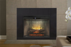 Dimplex Revillusion 30 inch Built-In Electric Firebox w/ Glass and Plug Kit | Weathered Concrete