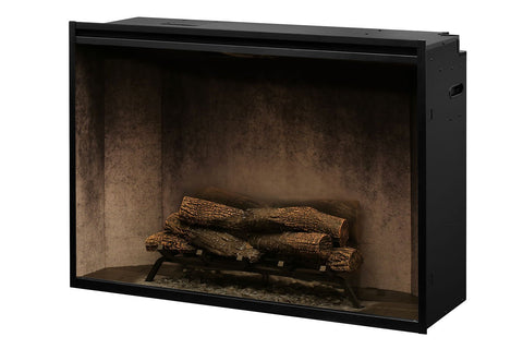 Image of Dimplex Revillusion 42 inch Built In Electric Fireplace Weathered Concrete - Firebox - Heater - RBF42WC - Electric Fireplaces Depot