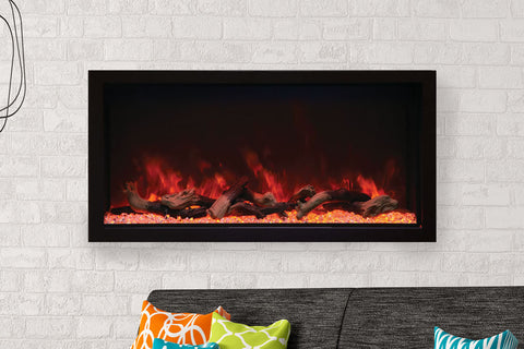 Image of Remii 45 inch Extra Tall Built-In Indoor Outdoor Electric Fireplace | Heater | 102745-XT | Electric Fireplaces Depot