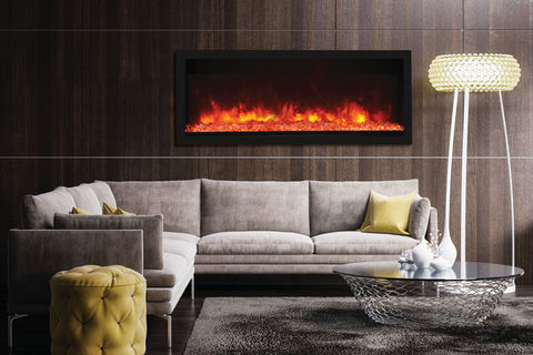 Image of Remii 55 inch Extra Tall Built-In Indoor Outdoor Electric Fireplace | Heater | 102755-XT |  Electric Fireplaces Depot