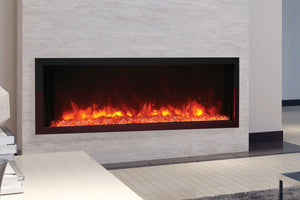 Remii 45 Inch Extra Slim Built-In Indoor Outdoor Electric Fireplace | Heater | 102745-XS | Electric Fireplaces Depot