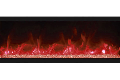Image of Remii 45 inch Extra Tall Built-In Indoor Outdoor Electric Fireplace | Heater | 102745-XT | Deluxe Log Set | Electric Fireplaces Depot
