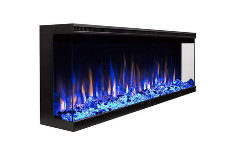 Image of Touchstone Sideline Infinity 60-inch 3-Sided 2-Sided Built-In Recessed Electric Fireplace  