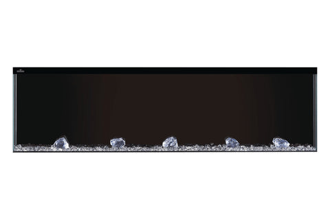 Image of Napoleon Trivista 60-inch 3 Sided Built In Fully Recessed Electric Fireplace | NEFB60H-3SV | 2 Sided Electric Firepalce Insert - Electric Fireplaces Depot