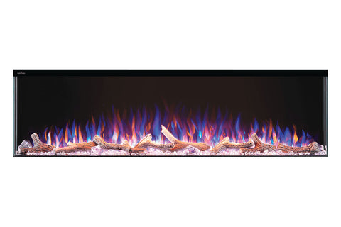 Image of Napoleon Trivista 60-inch 3 Sided Built In Fully Recessed Electric Fireplace | NEFB60H-3SV | 2 Sided Electric Firepalce Insert - Electric Fireplaces Depot