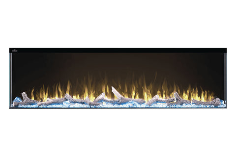 Image of Napoleon Trivista 60-inch 3 Sided Built In Fully Recessed Electric Fireplace | NEFB60H-3SV | 2 Sided Electric Firepalce Insert - Electric Fireplaces Depot