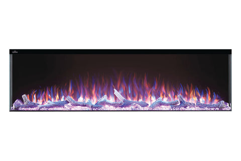 Image of Napoleon Trivista 60-inch 3 Sided Built In Fully Recessed Electric Fireplace | NEFB60H-3SV | 2 Sided Electric Firepalce Insert - Electric Fireplaces Depot