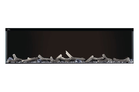 Image of Napoleon Trivista 60-inch 3 Sided Built In Fully Recessed Electric Fireplace | NEFB60-3SV | 2 Sided Electric Firepalce Insert - Electric Fireplaces Depot