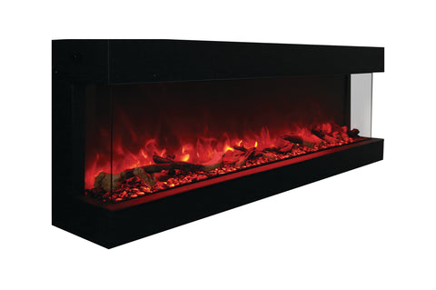 Image of Amantii Panorama 72 inch 3-Sided Built-in Indoor & Outdoor Electric Fireplace - Heater - Electric Fireplaces Depot