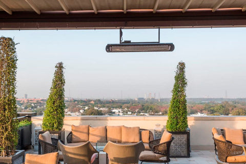 Image of Bromic Tungsten Smart-Heat 4000 Watt Outdoor Electric Patio Heater Black | Tungsten 44 in Electric Radiant Heater | BH0420032