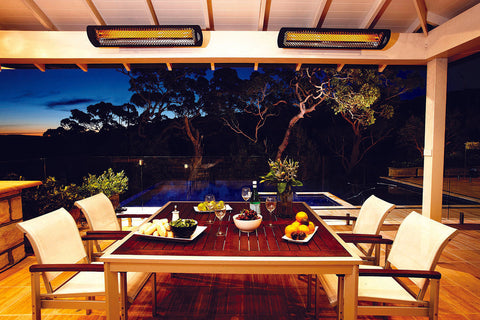 Image of Bromic Tungsten Smart-Heat 4000 Watt 208V Outdoor Electric Patio Heater Black | Tungsten 44 in Radiant Heater | BH0420034