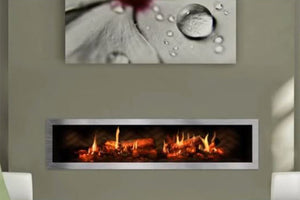 Opti-V Solo  30'' Virtual Built-In Linear Electric Fireplace by Dimplex