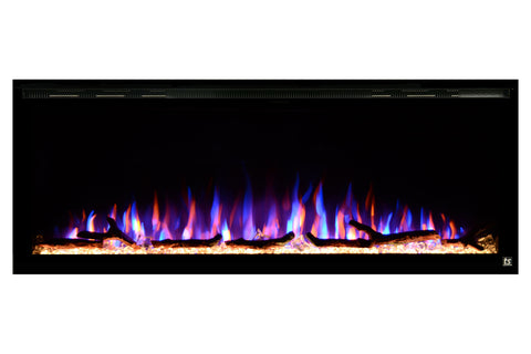 Image of Touchstone Sideline Elite 42 inch Built-In Recessed Flush Mount Electric Fireplace - 80042 - Electric Fireplaces Depot