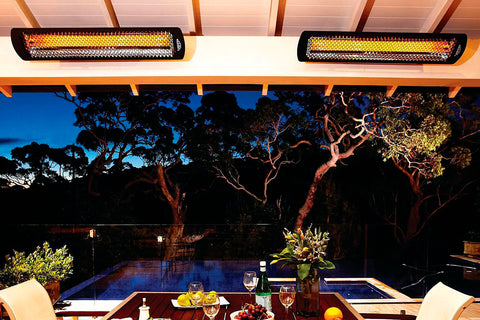 Image of Bromic Tungsten Smart-Heat 2000 Watt Outdoor Electric Patio Heater Black | Tungsten 44 in Electric Radiant Heater | BH0420030