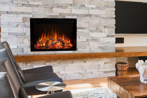 Image of Modern Flames Redstone 26 inch Built In Electric Fireplace Insert | Electric Firebox Heater | RS-2621 | Electric Fireplaces Depot